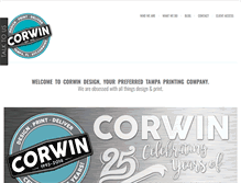 Tablet Screenshot of corwindesign.com